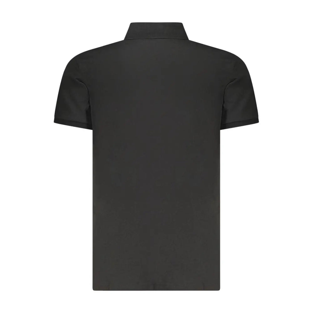 Calvin Klein Black Cotton Men Polo Shirt