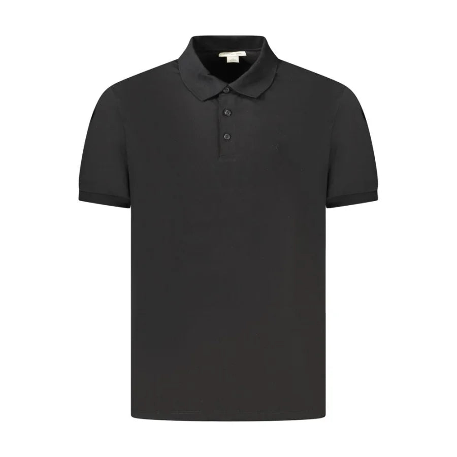 Calvin Klein Black Cotton Men Polo