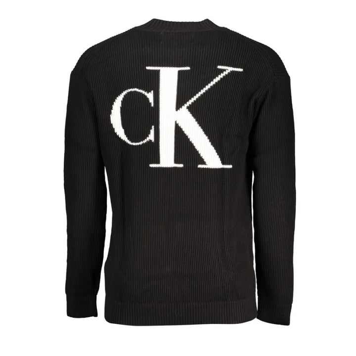 Calvin Klein Black Cotton Men Sweater