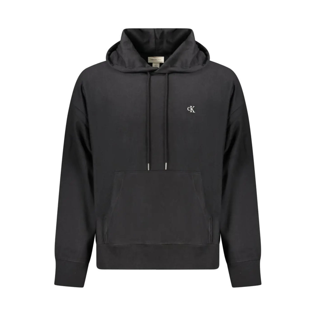 Calvin Klein Black Cotton Men Sweatshirt