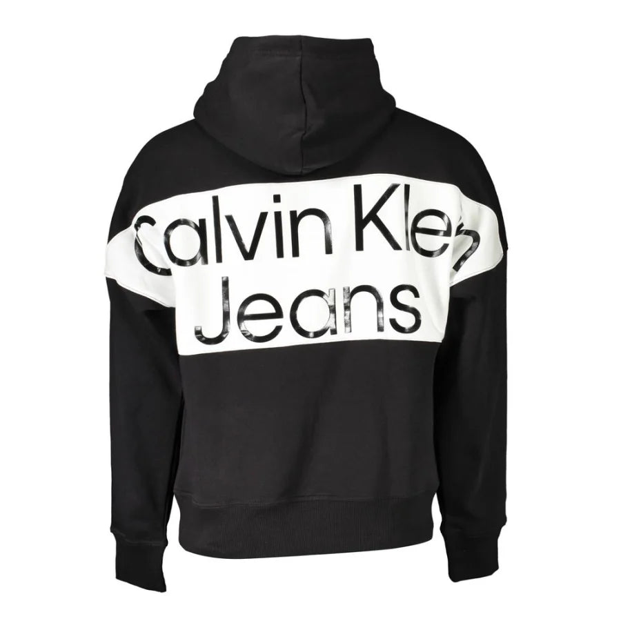 Calvin Klein Black Cotton Men Sweatshirt