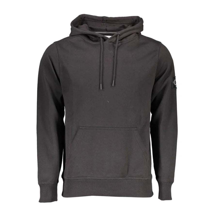 Calvin Klein Black Cotton Men Sweatshirt