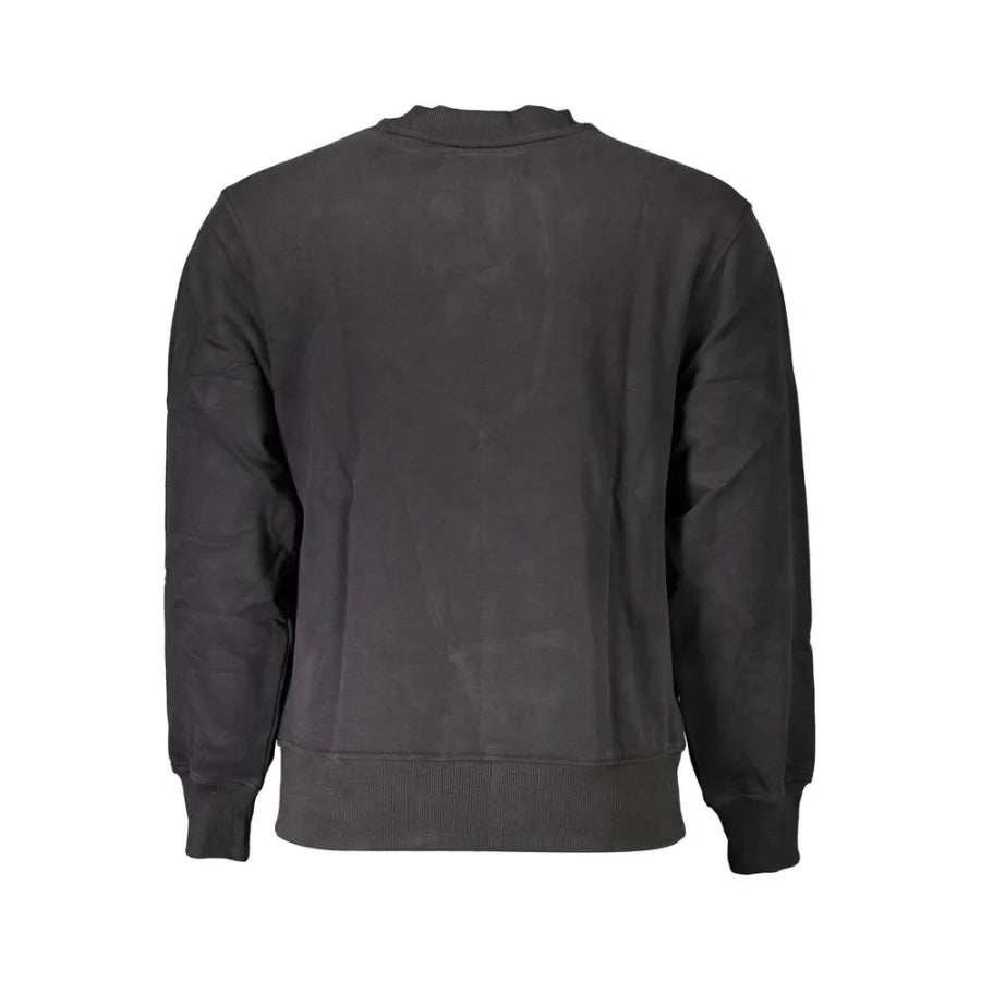 Calvin Klein Black Cotton Men Sweatshirt