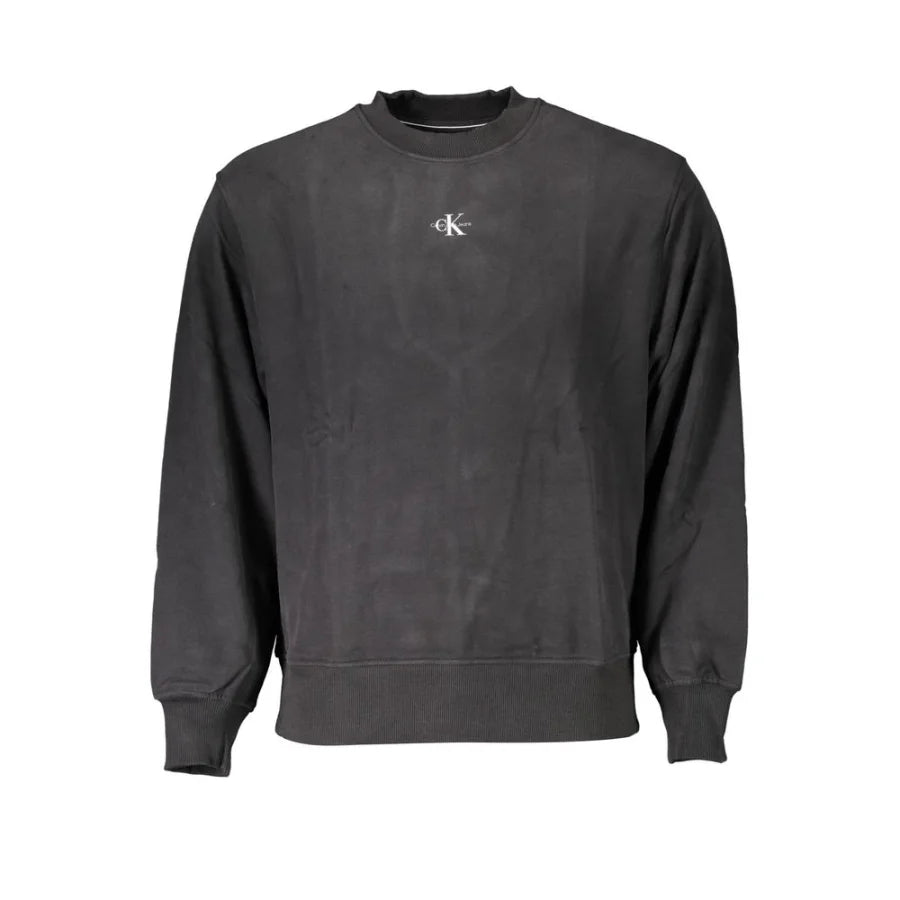Calvin Klein Black Cotton Men Sweatshirt