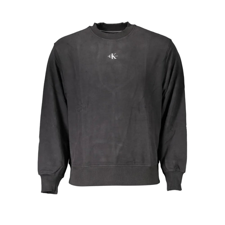 Calvin Klein Black Cotton Men Sweatshirt
