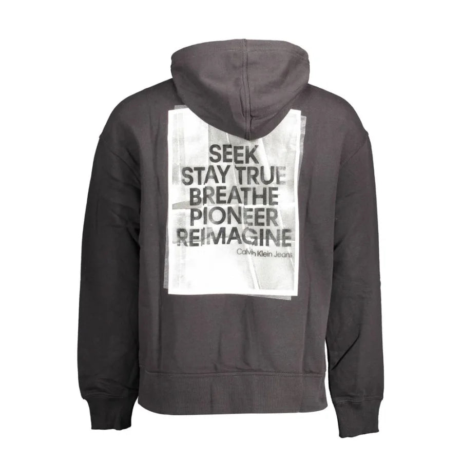 Calvin Klein Black Cotton Men’s Hoodie
