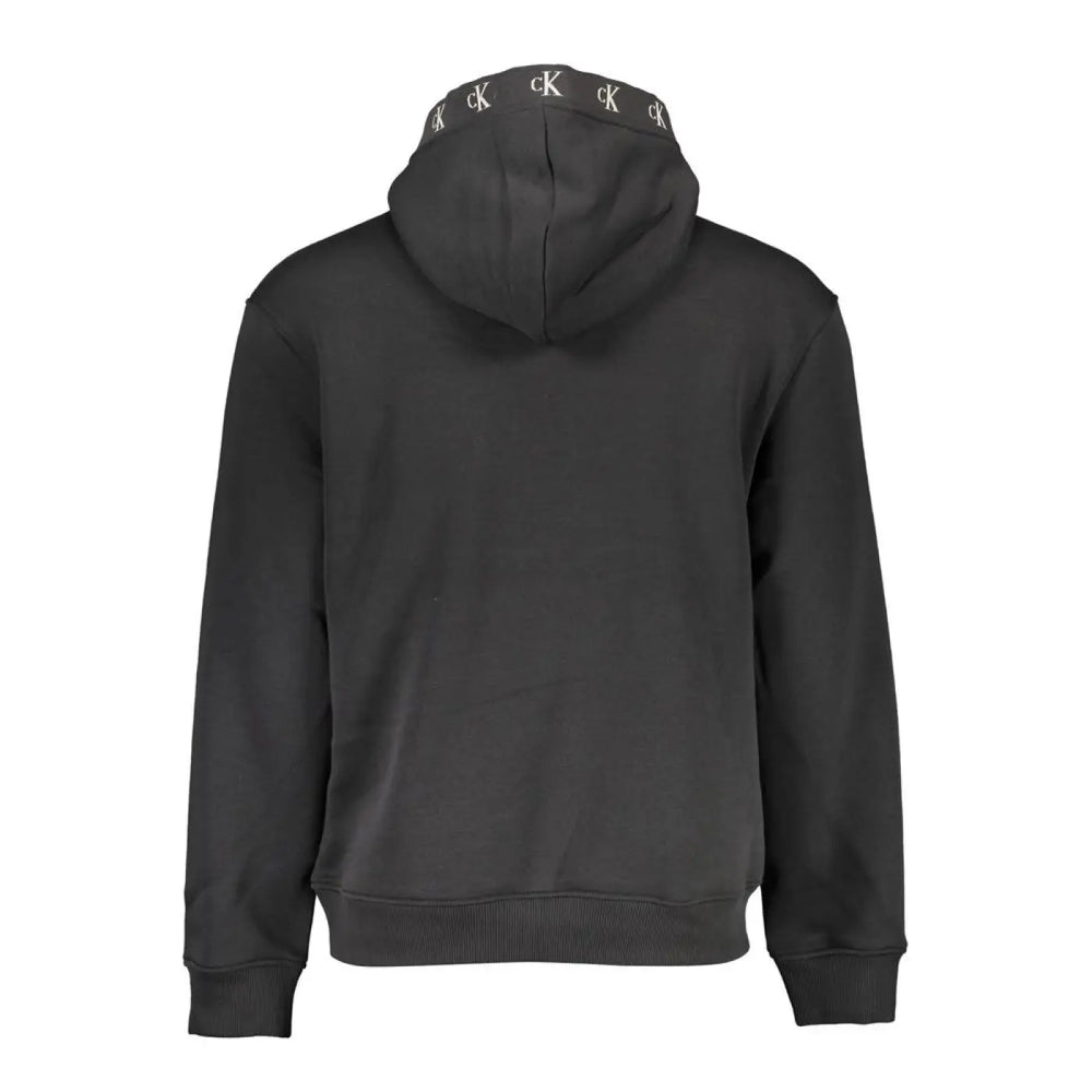 Calvin Klein Black Cotton Men’s Sweatshirt with Hood