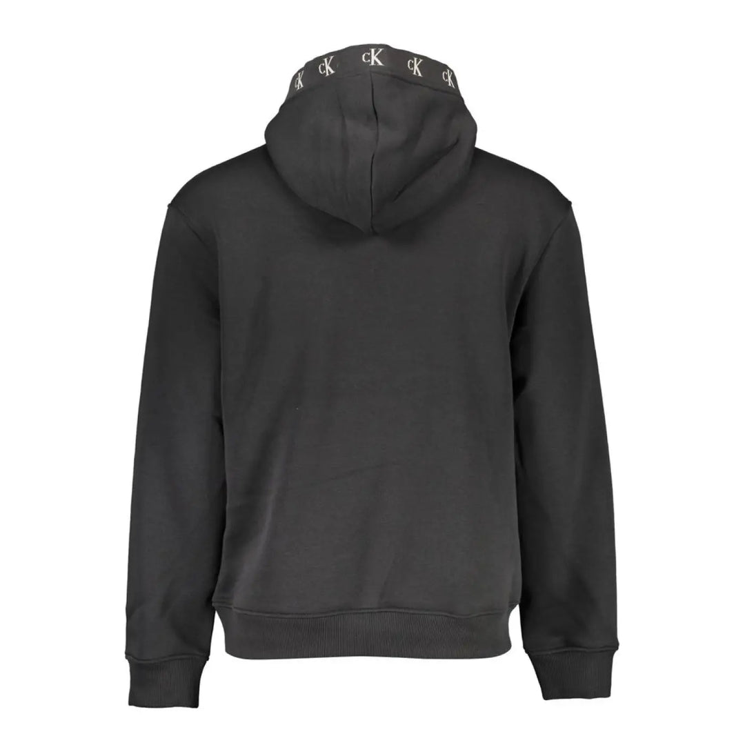 Calvin Klein Black Cotton Men’s Sweatshirt with Hood