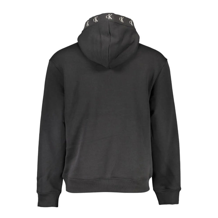 Calvin Klein Black Cotton Men’s Sweatshirt with Hood