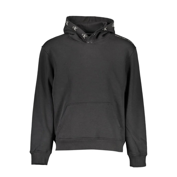Calvin Klein Black Cotton Men’s Sweatshirt with Hood