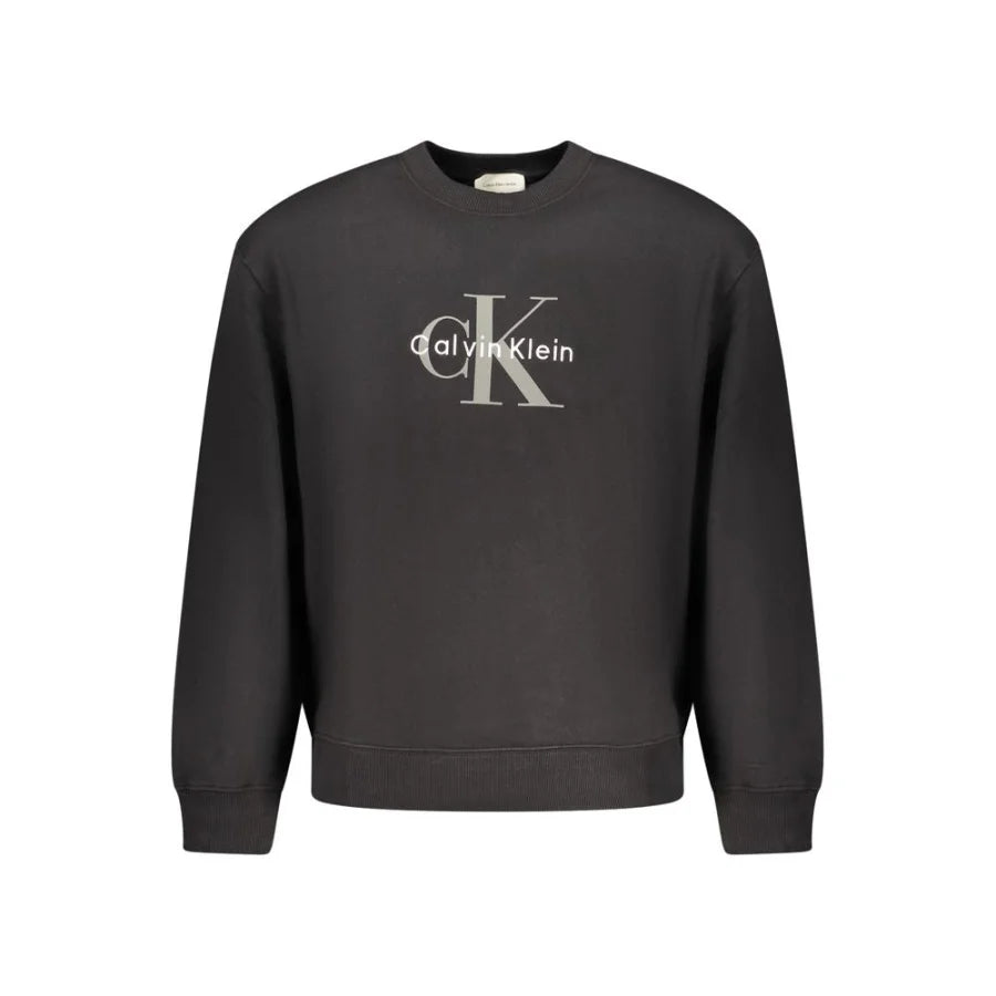 Calvin Klein Black Cotton Men’s Sweatshirt