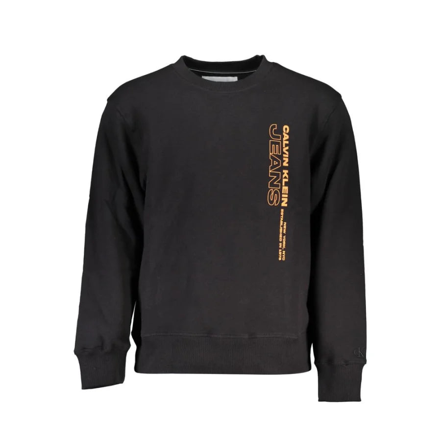 Calvin Klein Black Cotton Men’s Sweatshirt