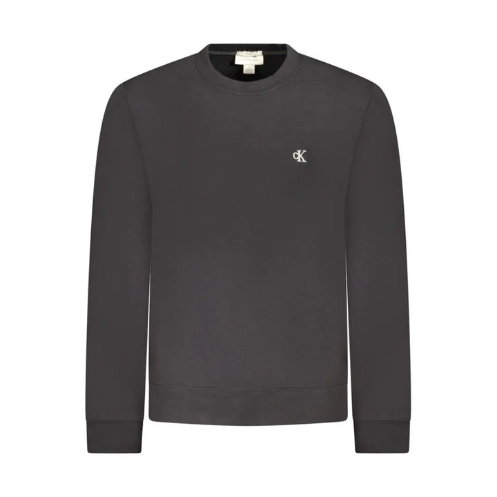 Calvin Klein Black Cotton Menswear Sweatshirt