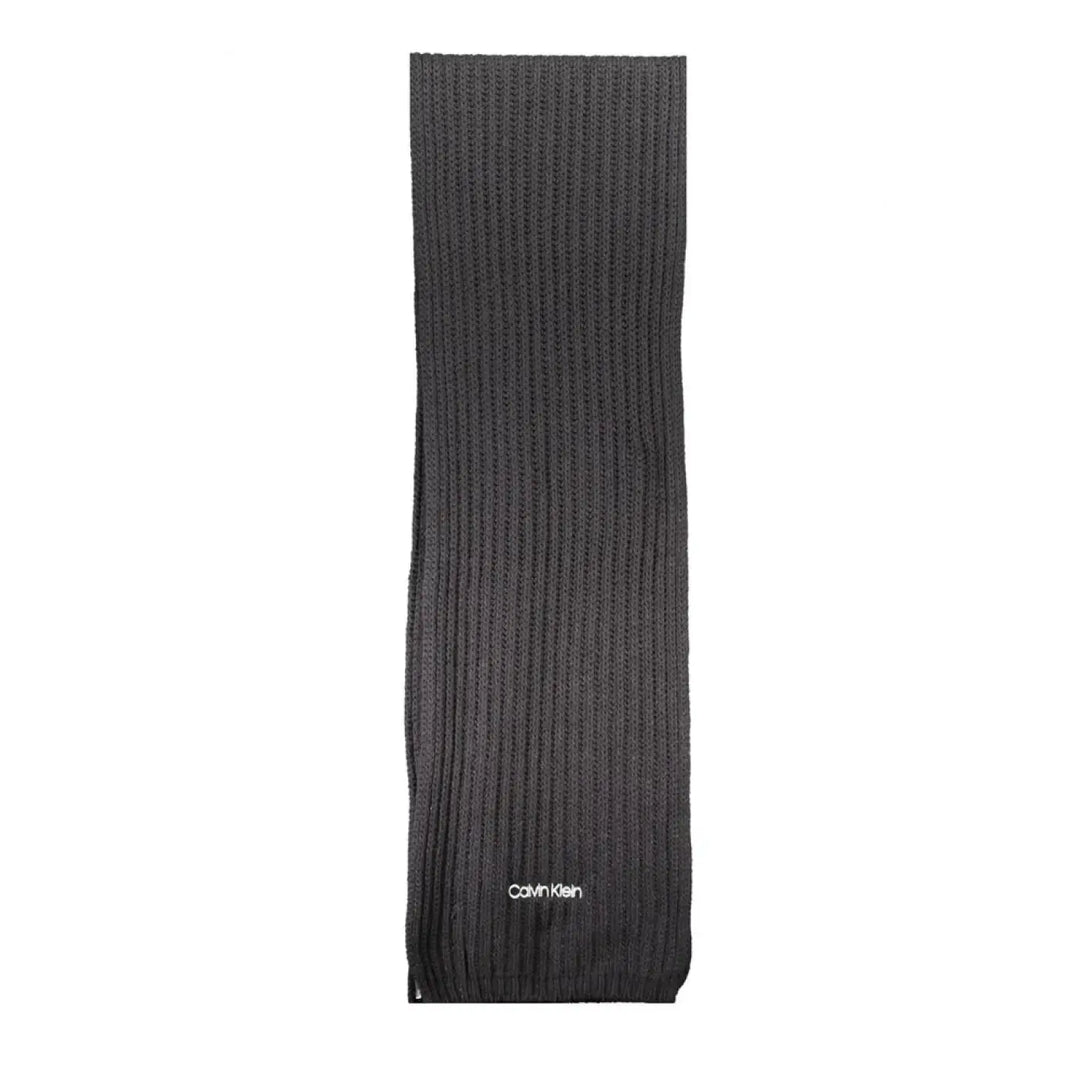 Calvin Klein Black Cotton Women Scarf