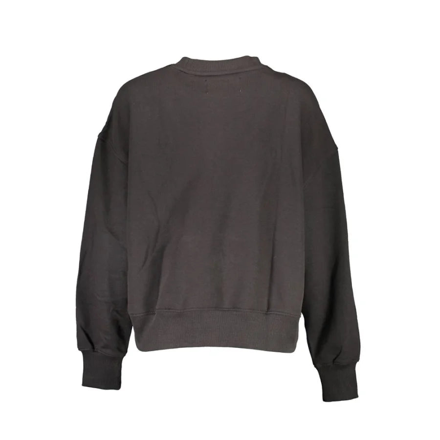 Calvin Klein Black Cotton Women Sweatshirt