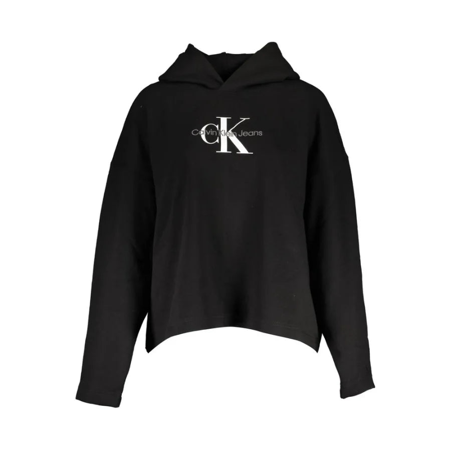 Calvin Klein Black Cotton Women’s Hoodie