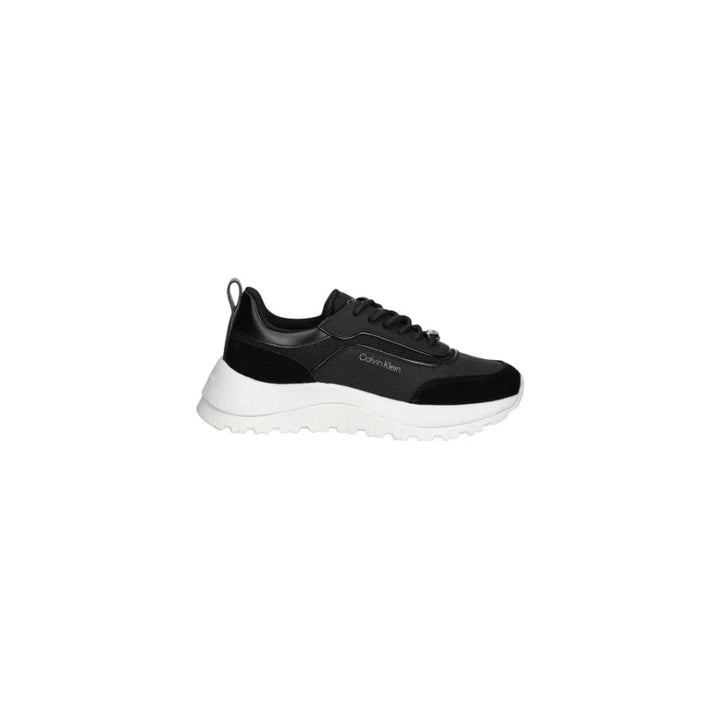 Calvin Klein Black Leather Athletic Sneakers