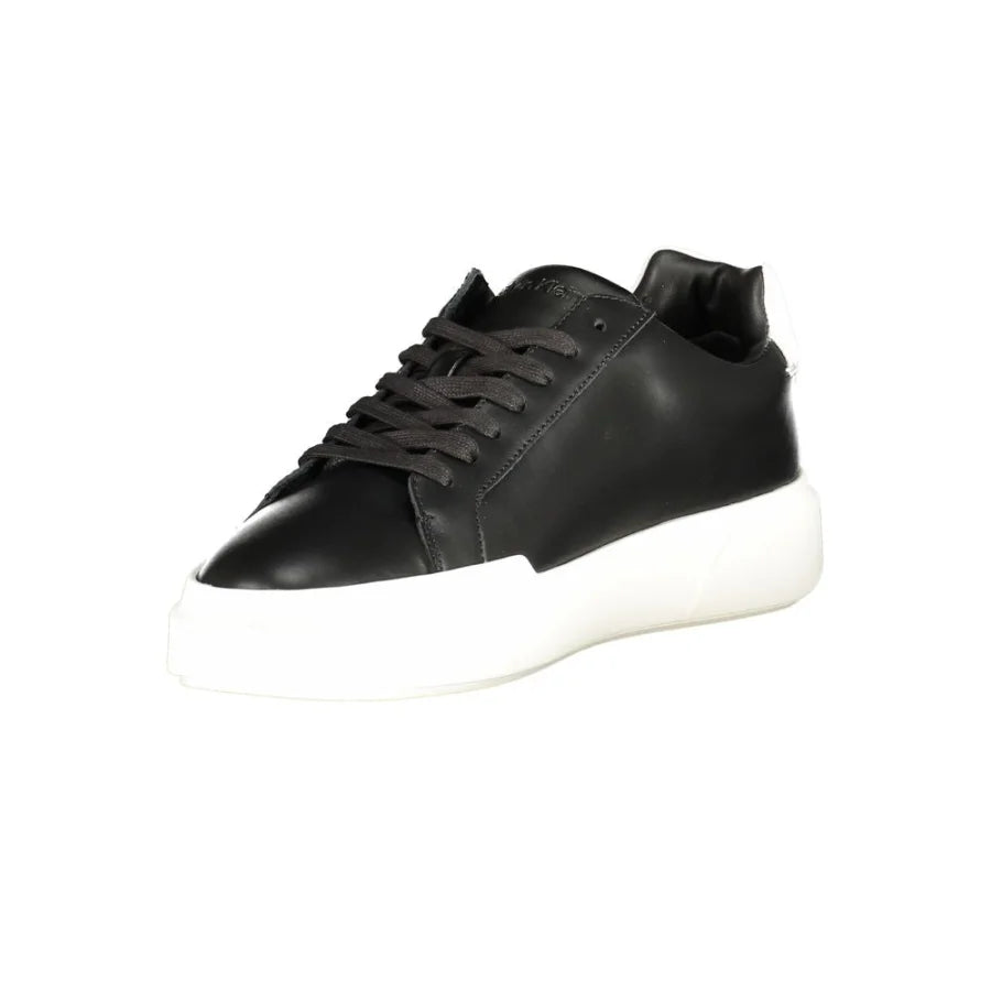 Calvin Klein Black Leather Men Sneaker