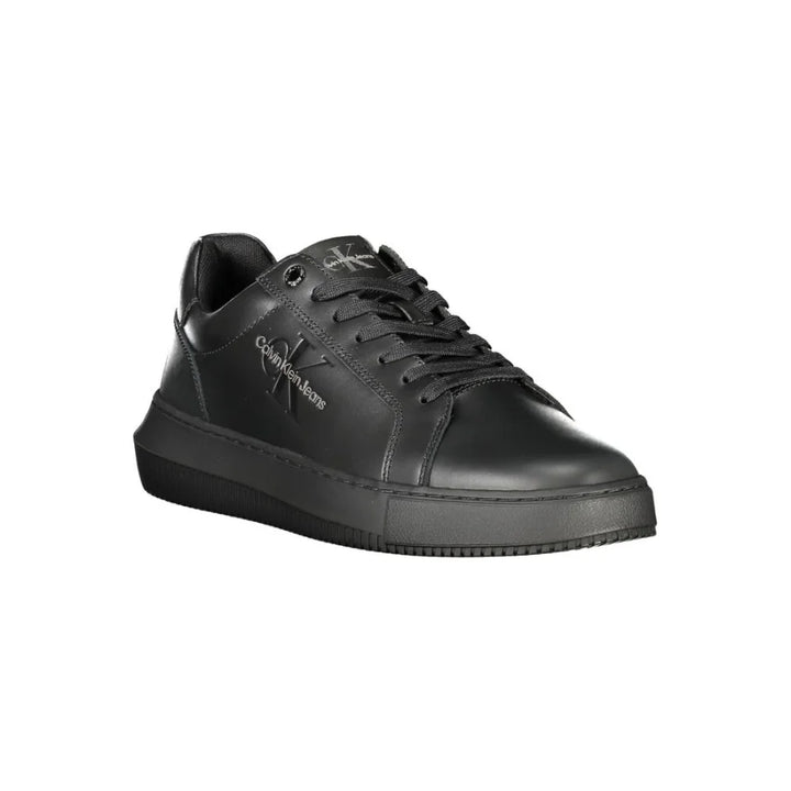 Calvin Klein Black Leather Men Sneaker