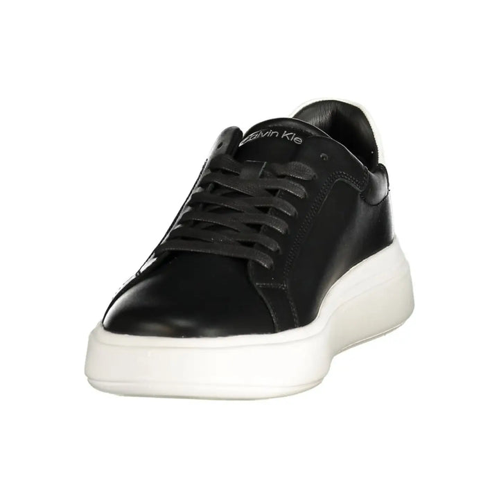 Calvin Klein Black Leather Men’s Sneaker