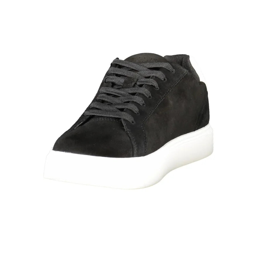 Calvin Klein Black Leather Men’s Sneaker