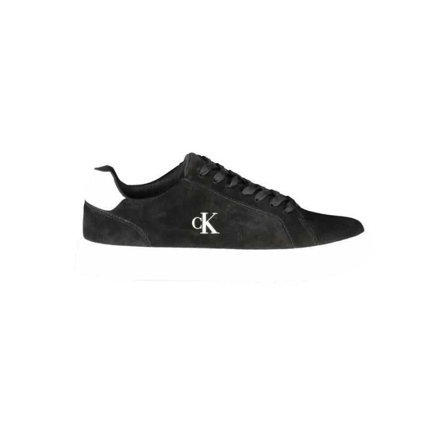 Calvin Klein Black Leather Men’s Sneaker