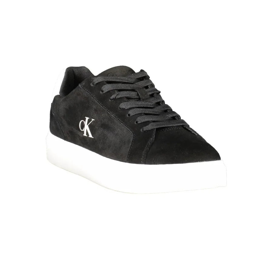 Calvin Klein Black Leather Men’s Sneaker