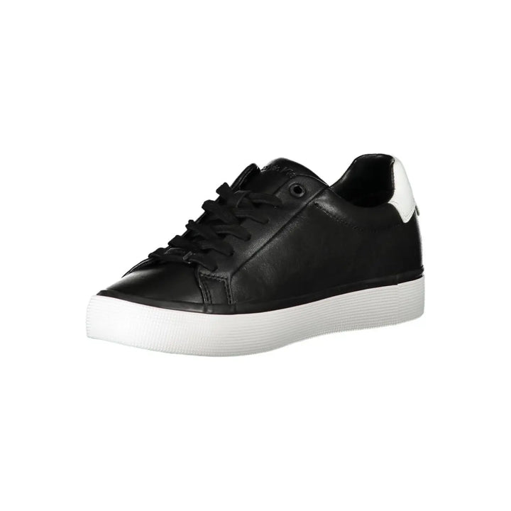 Calvin Klein Black Leather Women Sneaker