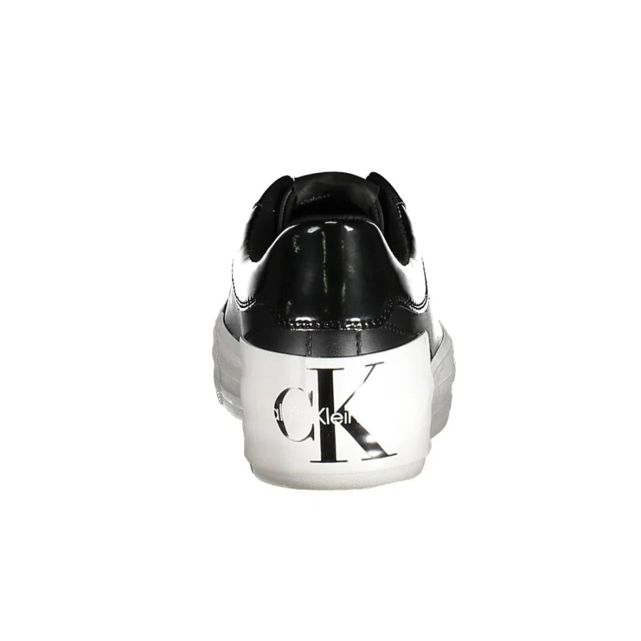 Calvin Klein Black Leather Women Sneaker