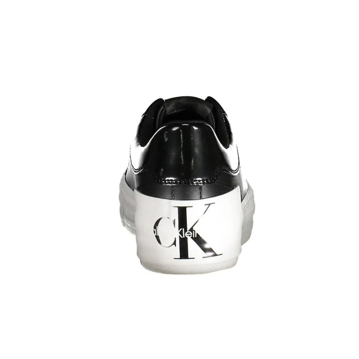 Calvin Klein Black Leather Women Sneaker