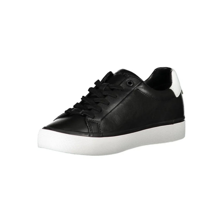 Calvin Klein Black Leather Women Sneaker