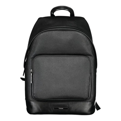 Calvin Klein Black Polyester Backpack with Laptop Compartment