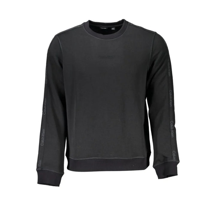 Calvin Klein Black Polyester Men Sweatshirt