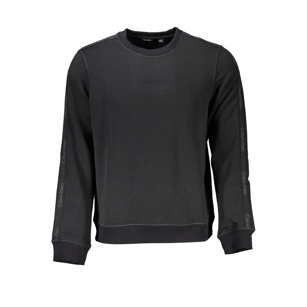 Calvin Klein Black Polyester Men Sweatshirt