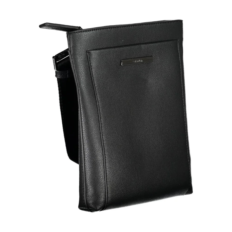 Calvin Klein Black Polyester Men’s Shoulder Bag