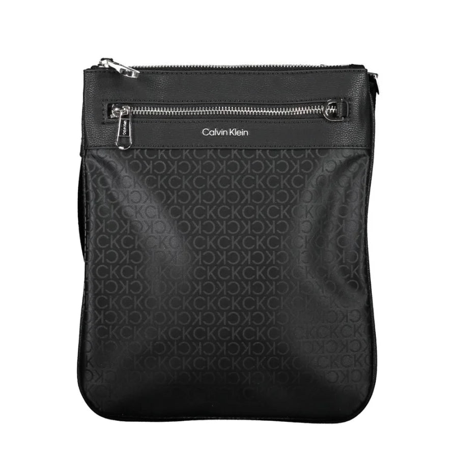 Calvin Klein Black Polyester Men’s Shoulder Bag