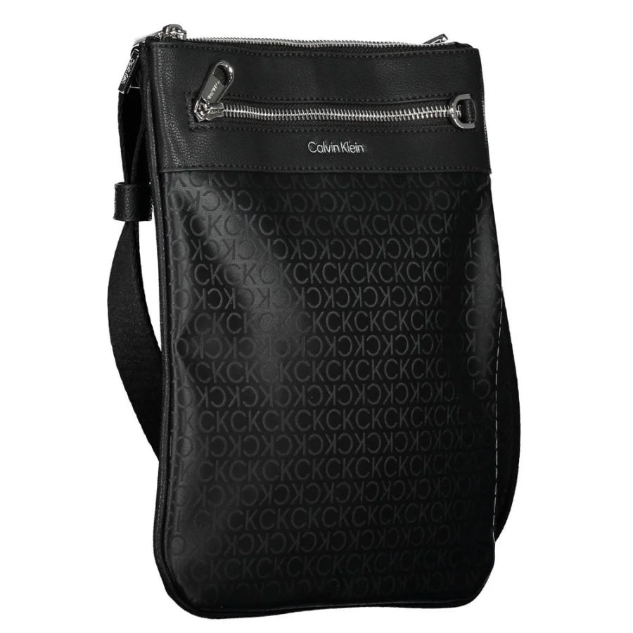Calvin Klein Black Polyester Men’s Shoulder Bag