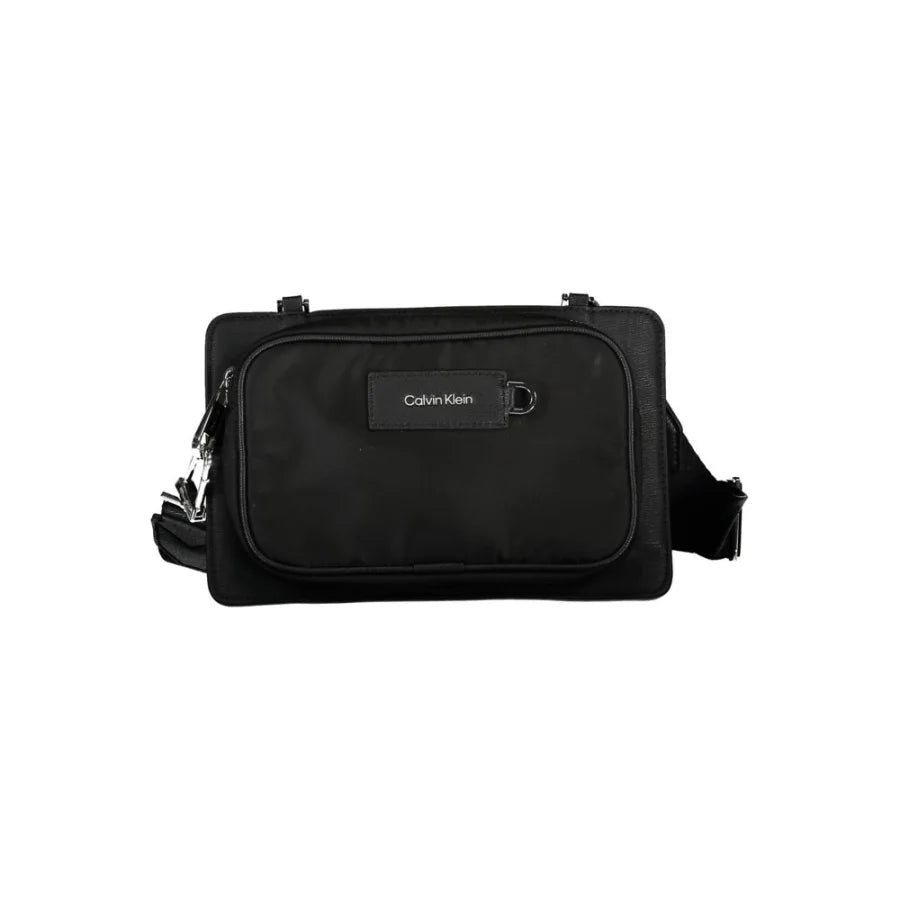 Calvin Klein Black Polyester Men’s Shoulder Bag