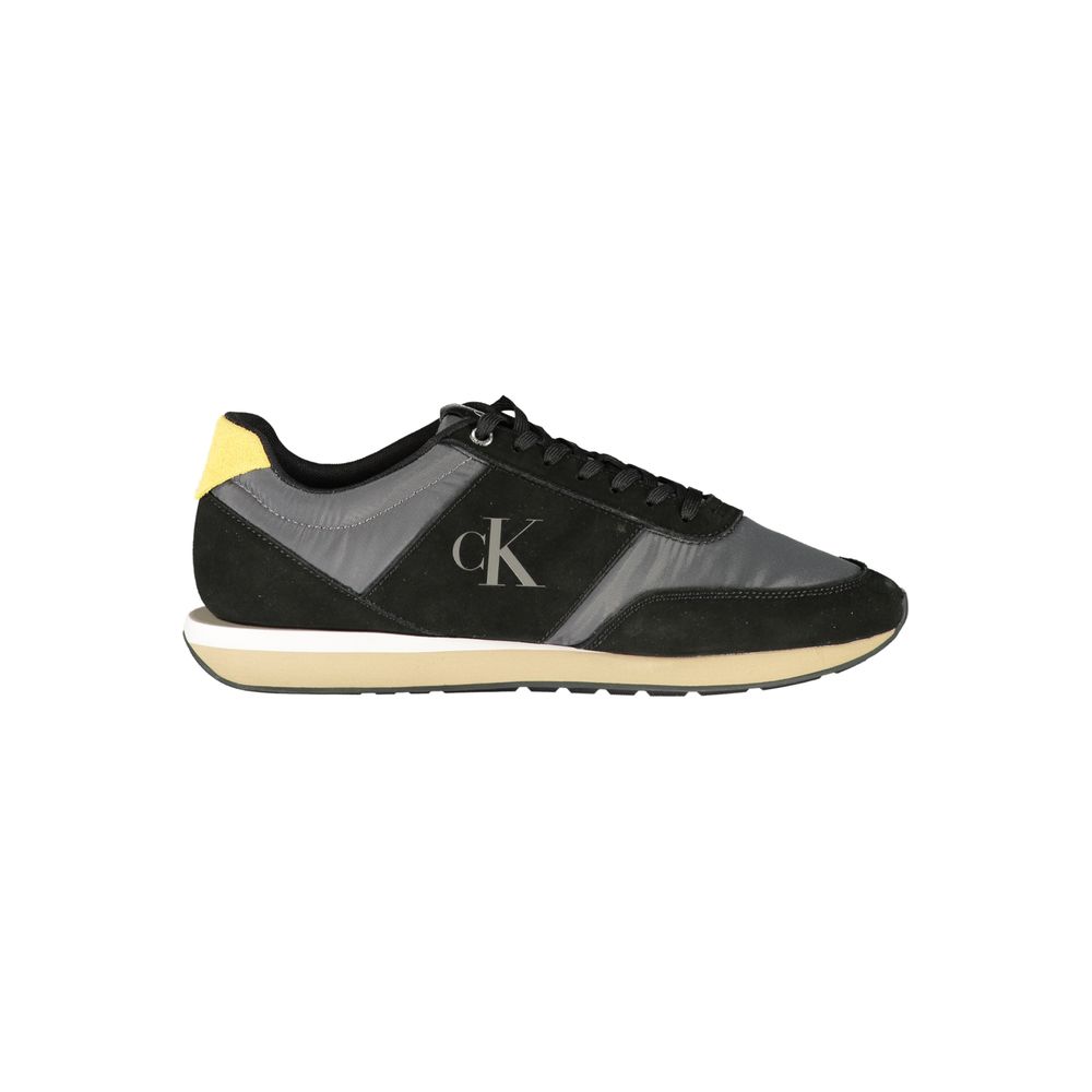 Calvin Klein Black Polyester Men’s Sneaker