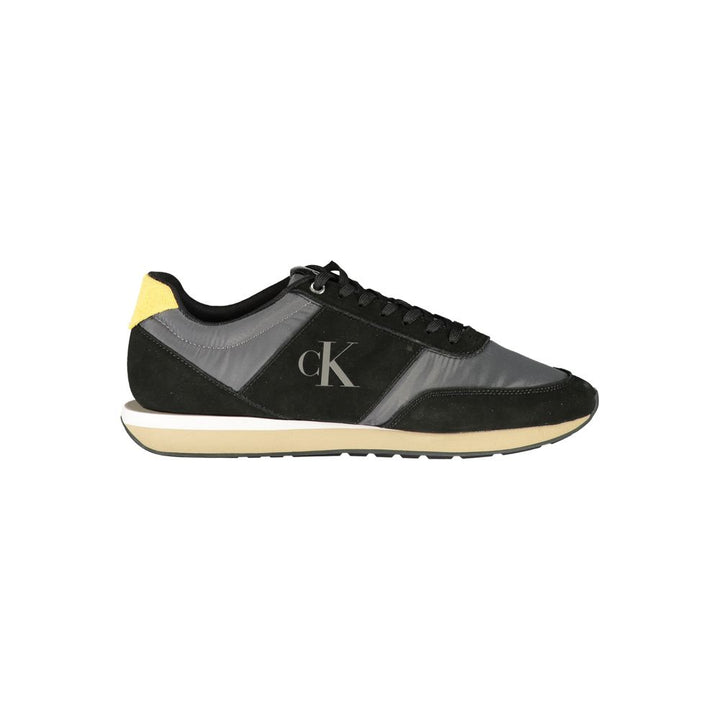 Calvin Klein Black Polyester Men’s Sneaker