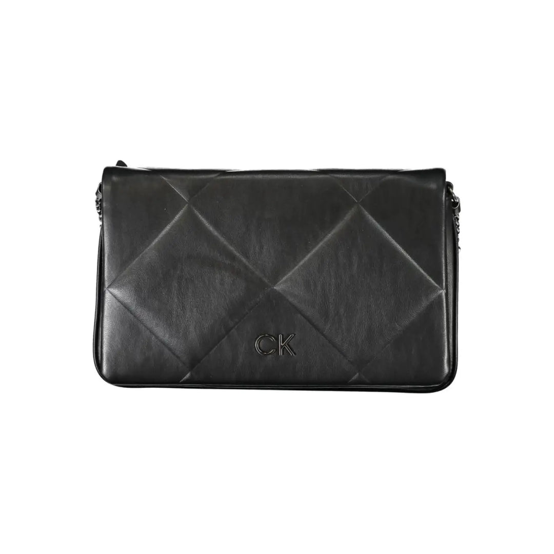 Calvin Klein Black Polyester Women Shoulder Bag