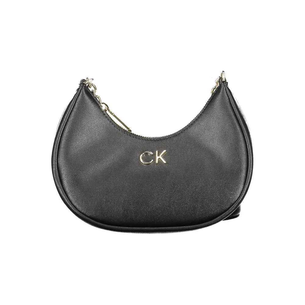 Calvin Klein Black Polyester Women Shoulder Bag