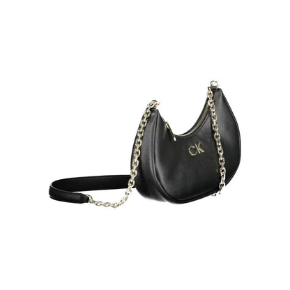 Calvin Klein Black Polyester Women Shoulder Bag