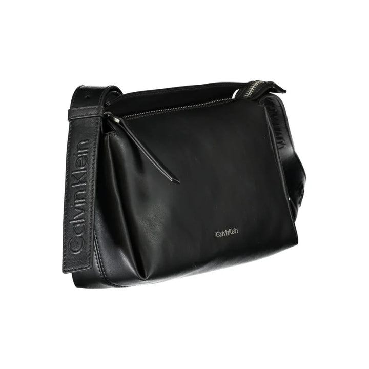 Calvin Klein Black Polyester Women Shoulder Bag
