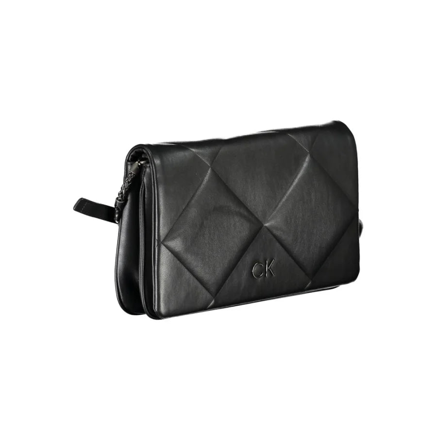 Calvin Klein Black Polyester Women Shoulder Bag