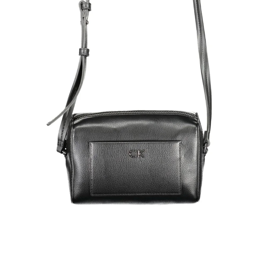 Calvin Klein Black Polyester Women Shoulder Bag