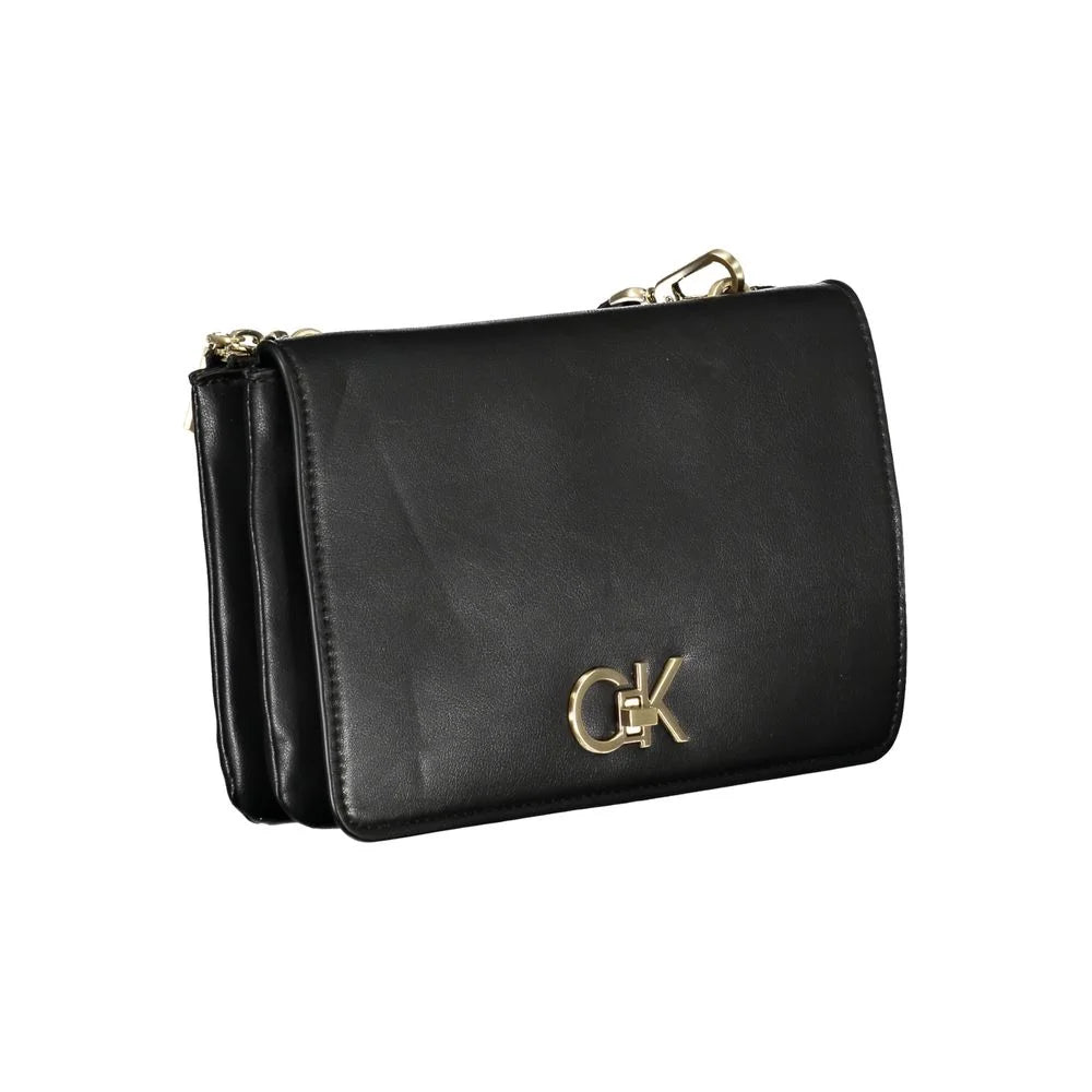 Calvin Klein Black Polyester Women’s Shoulder Bag