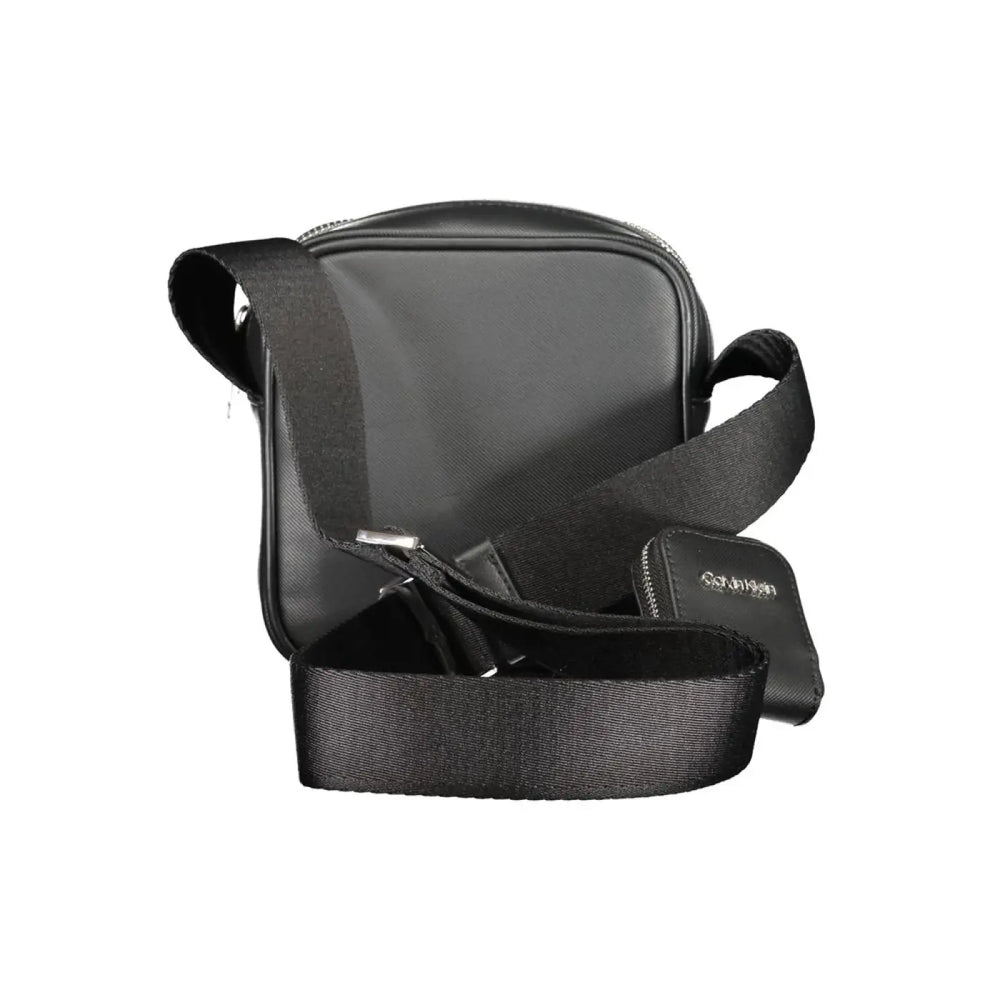 Calvin Klein Black Polyurethane Men Shoulder Bag
