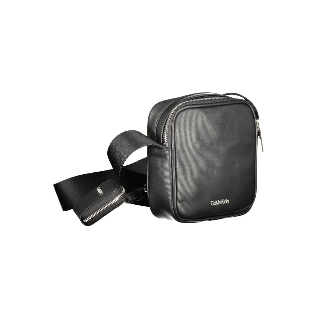 Calvin Klein Black Polyurethane Men Shoulder Bag
