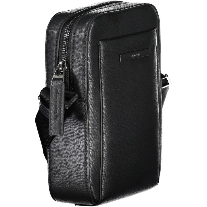 Calvin Klein Black Polyurethane Men Shoulder Bag